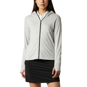 Columbia Ženske Majice S Kapuljačom - Omni-Wick Sky Full Zip Long Sleeve Sive | BCXV-50731
